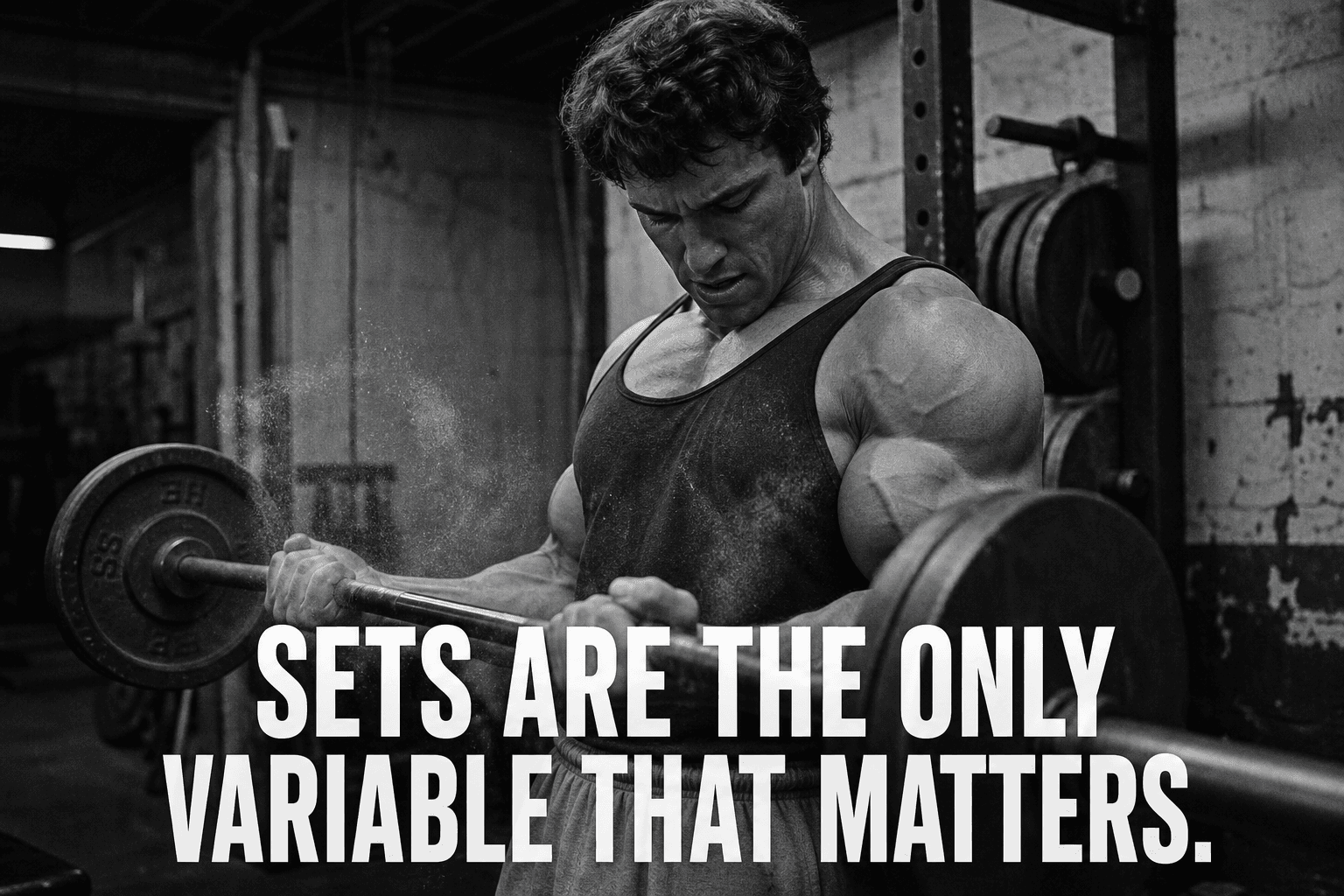 Sets per workout is the only training variable that reliably predicts muscle growth.