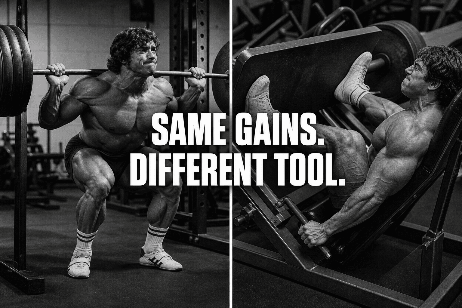 Squat vs leg press : mêmes gains musculaires si le volume est le même, d’après un ECR de 2025 sur 70 femmes
